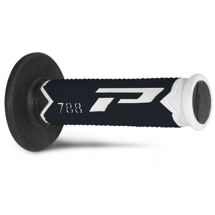 Poignées moto cross ProGrip 788 (base blanche fluo)