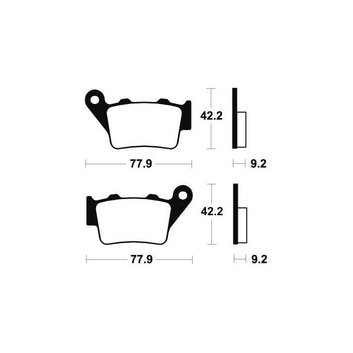 Plaquettes de frein métal fritté Tecnium MR175