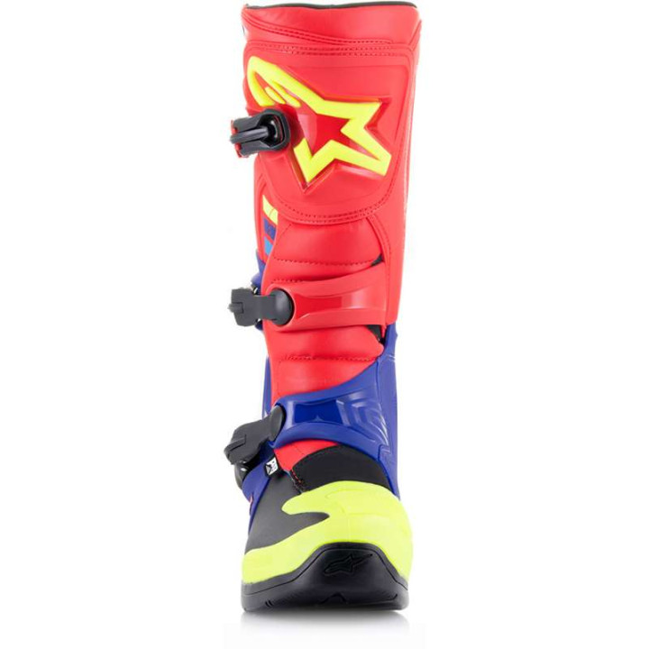 Bottes moto cross ALPINESTARS TECH 3 RED/BLUE/YELLOW