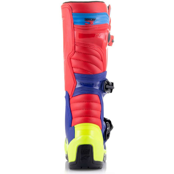 Bottes moto cross ALPINESTARS TECH 3 RED/BLUE/YELLOW