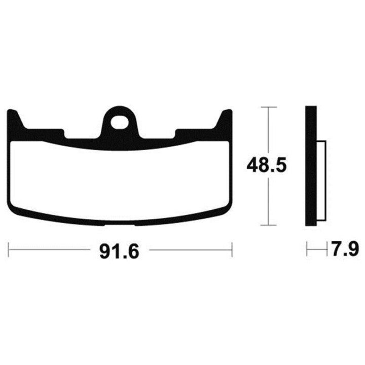 Brake pads motorcycle metal fried Bendix MF295