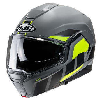 Casque moto modulable HJC I100 BEIS JAUNE/GRIS