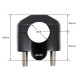 Pontets moto Barracuda 28mm NOIR pour Té de fourche moulé