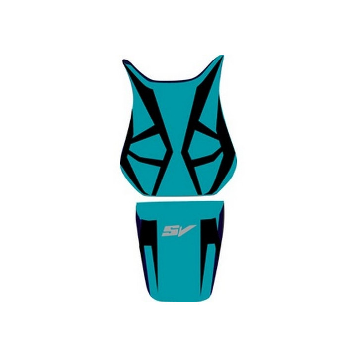 Saddle cover Bagster (2167K) Blue Mother/Black/Letter Grises Claires Suzuki SV650/SV650 S 06