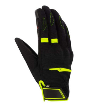 Gants moto d'été Bering FLETCHER EVO NOIR/FLUO