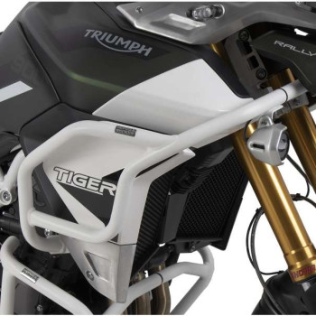 Pare-carters haut blanc Hepco Becker Triumph TIGER 900 Pare-carters haut blanc Hepco Becker Triumph TIGER 900
