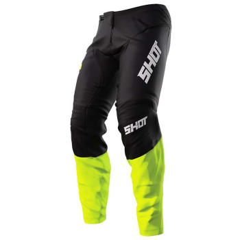 Pantalon moto cross Shot DEVO REFLEX JAUNE