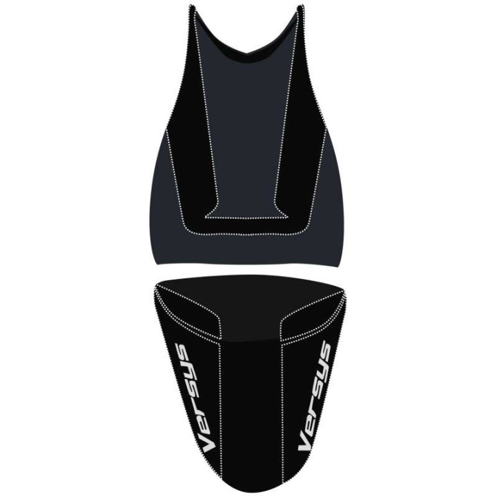 Saddle cover Bagster (2193E) Black/Black Matt/Letters Grey Claires Kawasaki VERSYS 08-11