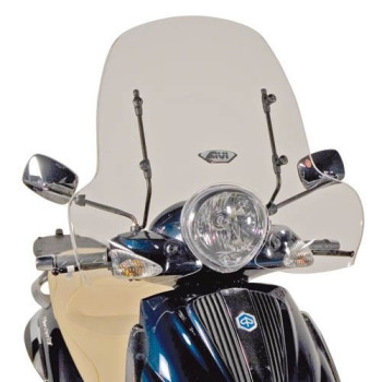 Pare-brise incolore Givi (103A+A103A) Piaggio BEVERLY 500 / BEVERLY TOURER 08-10