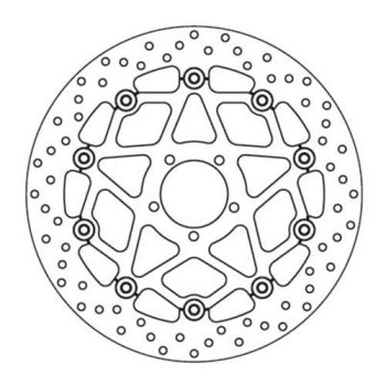 Disque de frein avant Brembo Série Oro 78B408B1 KTM SUPER DUKE R/GT