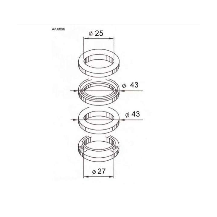 Steering column bearings Buzzetti Booster / Bws 04- /Ovetto 02-