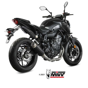 Complete line Mivv GP PRO Inox black (Y.065.LXBP) MT-07 21-