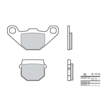 Plaquettes de frein sinter BREMBO 07KA07SD