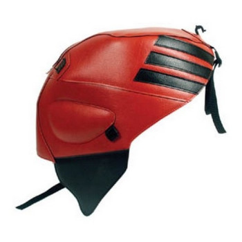 Tapis de réservoir Bagster rouge/bande noire (1422N) Aprilia RSVMILLE/RSVMILLE R
