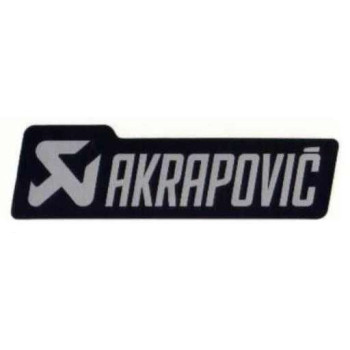 Autocollant Akrapovic BLACK 120x35MM Autocollant Akrapovic BLACK 120x35MM