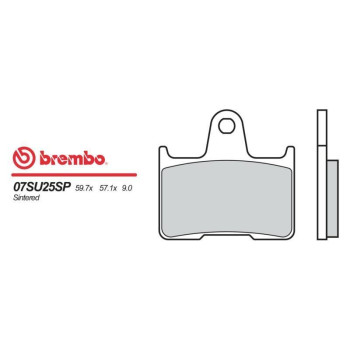 Plaquettes de frein moto sinter Brembo 07SU25SP