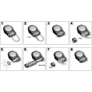 Antivol casque/bagage câble rétractable Kappa KS220 Antivol casque/bagage câble rétractable Kappa KS220