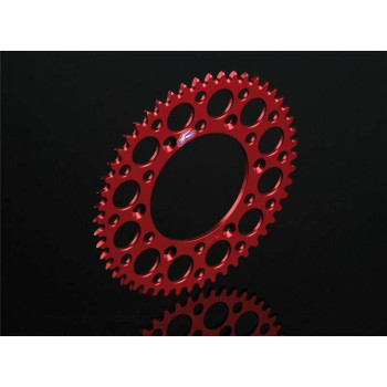 Couronne Renthal anti-boue rouge 50 dents Honda CR125/250, CRF250/450R