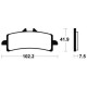 Brake plates metal fried Tecnium MF341