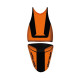 Saddle cover Bagster (2193H) Black/Orange Black Letters Kawasaki VERSYS 09