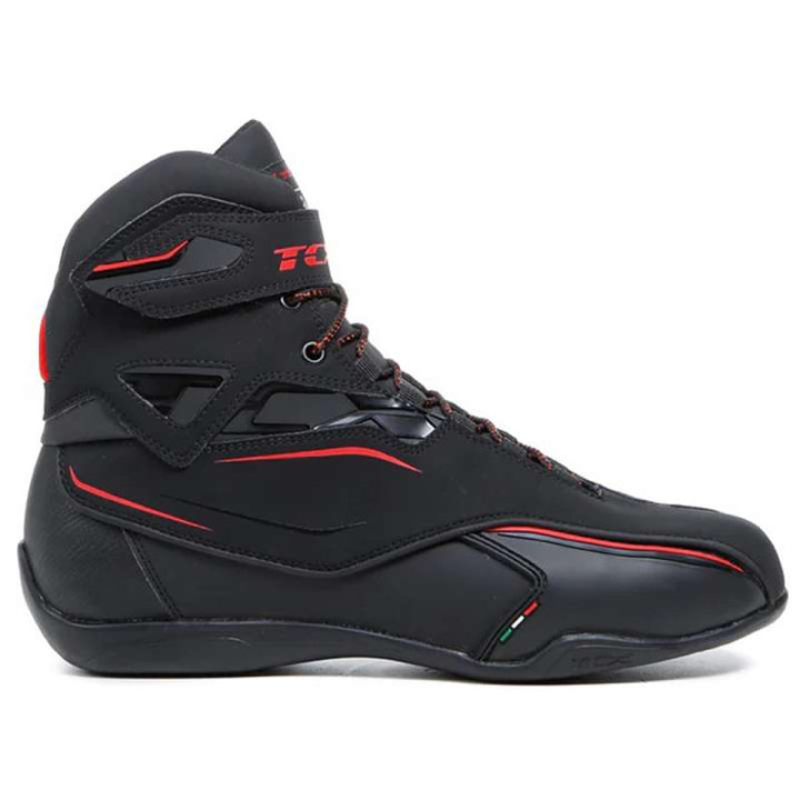 Baskets moto TCX ZETA WP Noir/Rouge