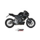Ligne complète Mivv GP PRO Inox noir (Y.067.LXBP) Yamaha YZF-R125/MT-125