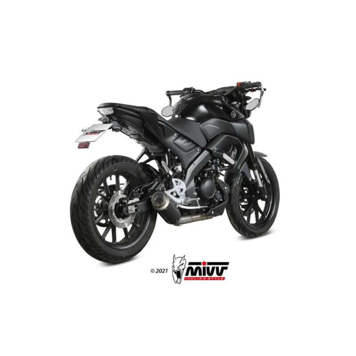 Ligne complète Mivv GP PRO Inox noir (Y.067.LXBP) Yamaha YZF-R125/MT-125