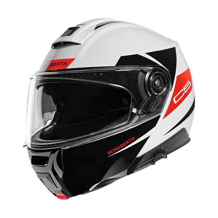 Casque moto modulable Schuberth C5 Eclipse Rouge