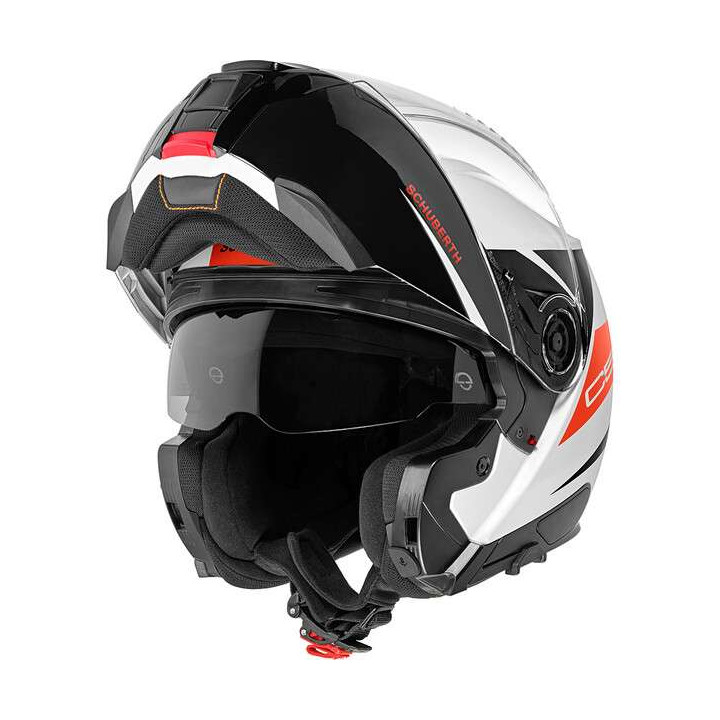 Casque moto modulable Schuberth C5 Eclipse Rouge