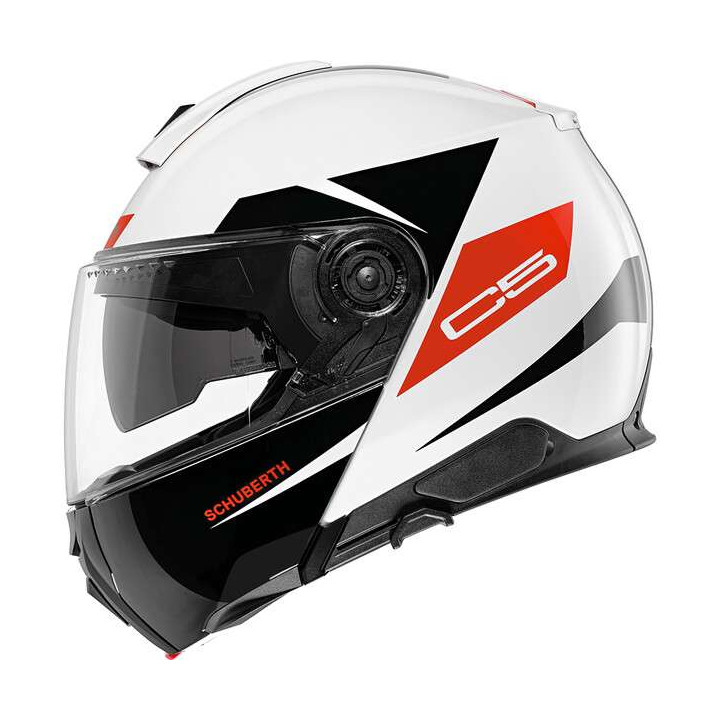 Casque moto modulable Schuberth C5 Eclipse Rouge