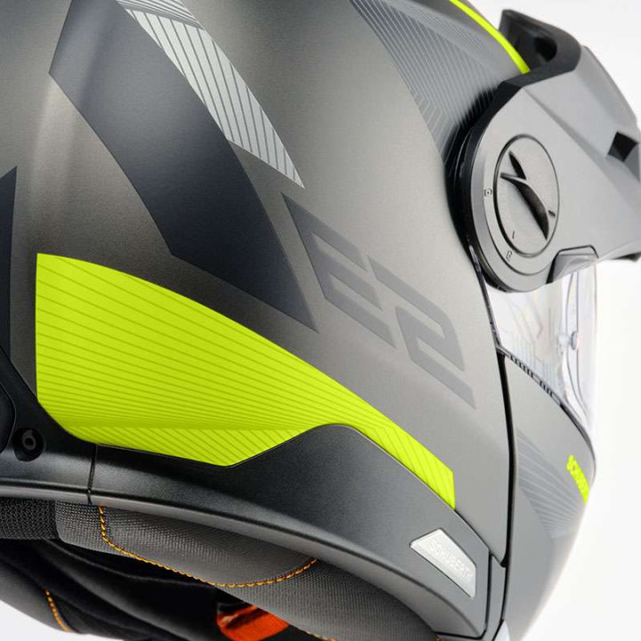 Casque modulable Schuberth E2 DEFENDER YELLOW