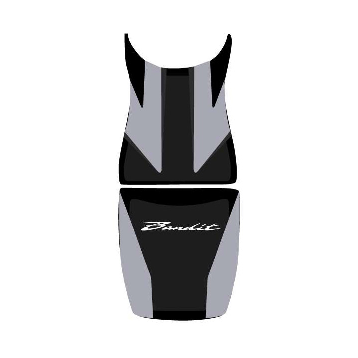 Saddle cover Bagster (2216D) Steel/Black/White Letters Suzuki 650 BANDIT 09-10
