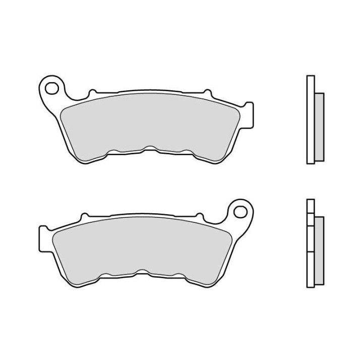 Plaquettes de frein moto sinter Brembo 07HD22SA 
