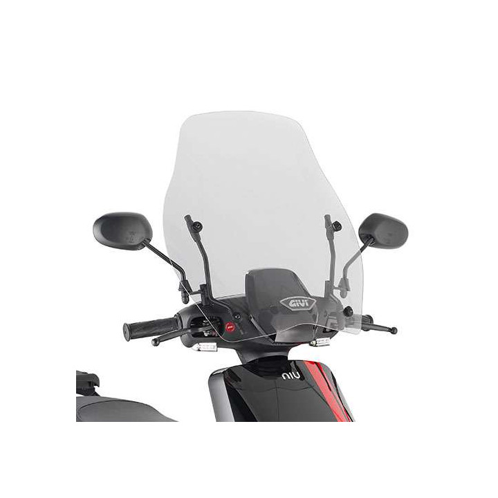 Pare-brise incolore Givi (D1155ST+A8961A) NIU MQI+