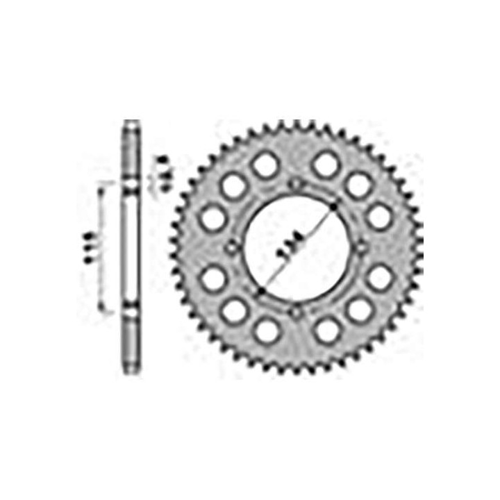 Couronne acier PBR 44 dents pas 530 type 711 Cagiva 650 Elefant Trial