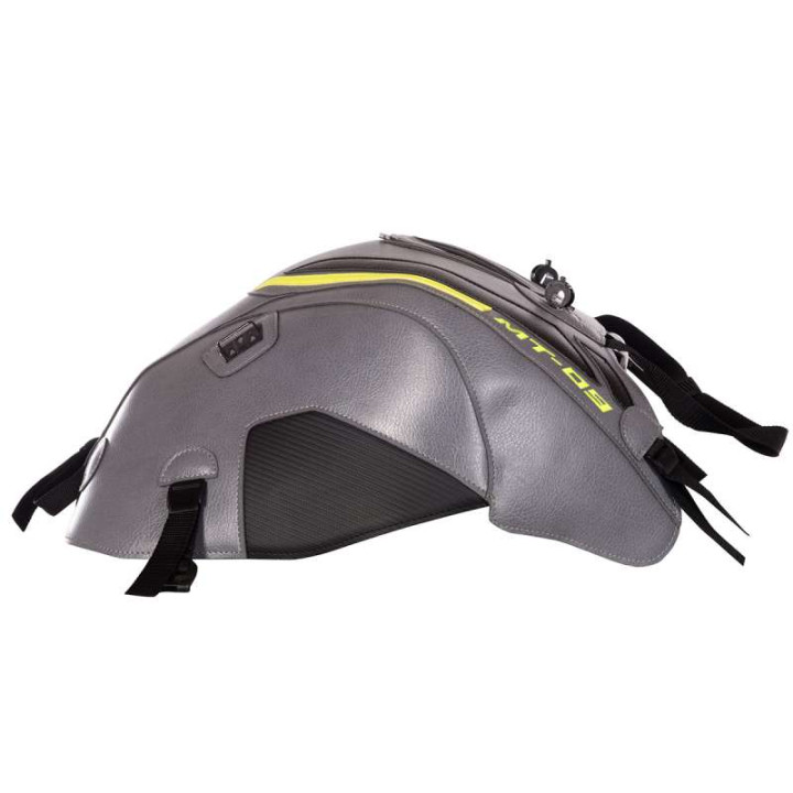 Tapis de réservoir Bagster acier/déco noir/jaune fluo (1661F) Yamaha MT-09