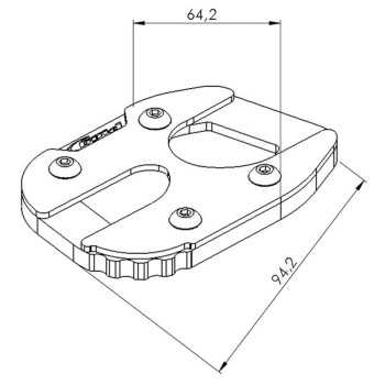 Extension de béquille latérale Puig 20677N Yamaha MT-09 21-