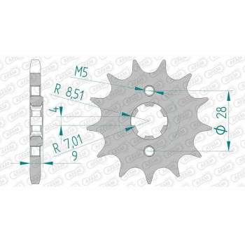 AFAM 13 teeth not 428 type 37200 Aprilia RS4 125