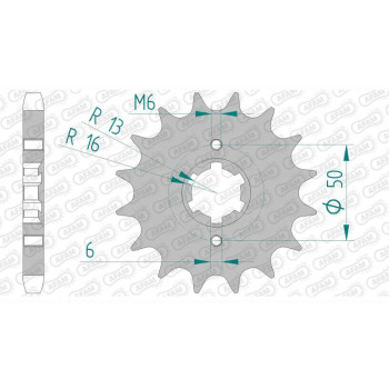 Pignon AFAM 16 dents pas 630 type 94804 Laverda 1000 3C