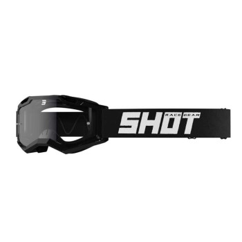 Masque moto cross Shot ASSAULT 2.0 SOLID BLACK GLOSSY ENDURO