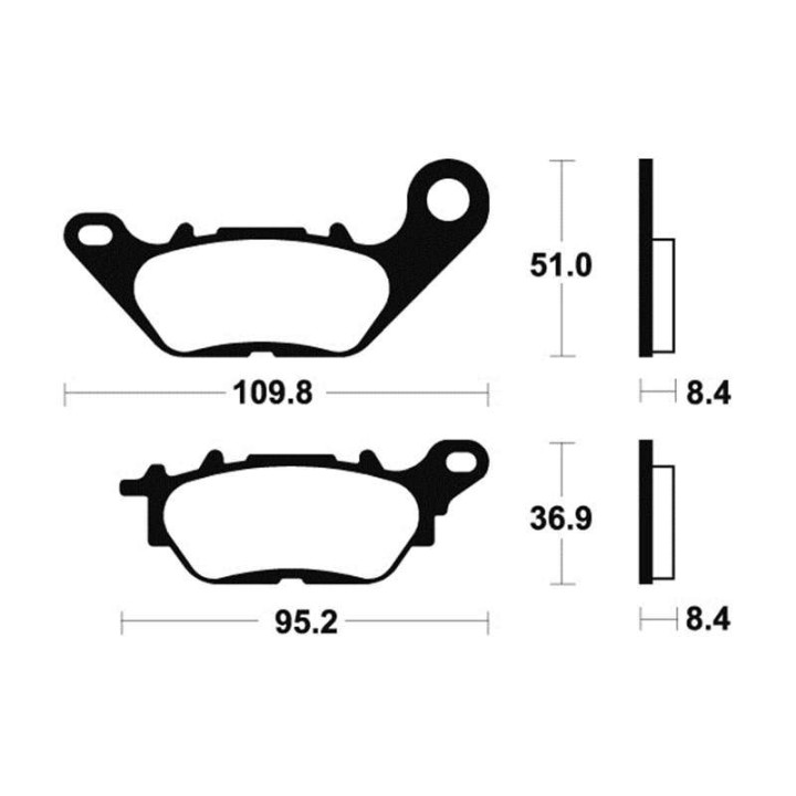 Brake plates Tecnium MA358