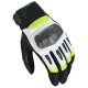 Gants moto Macna RIME Blanc/Jaune Fluo