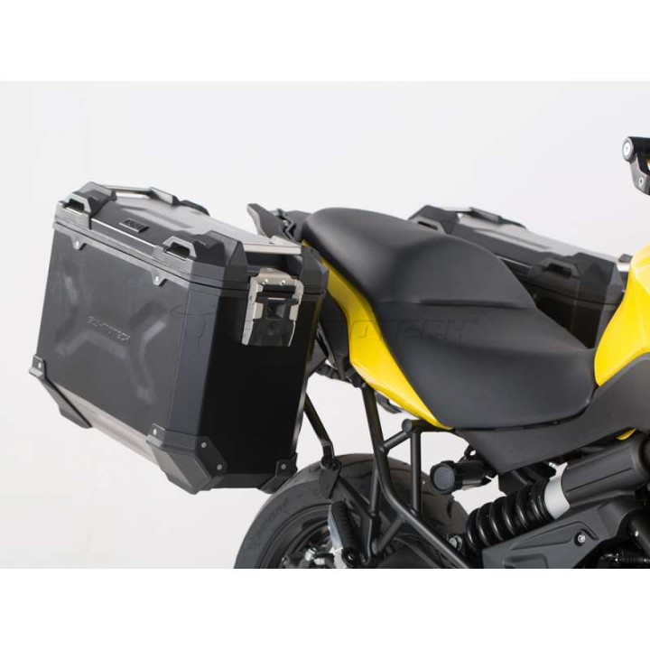 37L SW-Motech TraX ADVENTURE Kawasaki 650 VERSYS 15- aluminum suitcase kit
