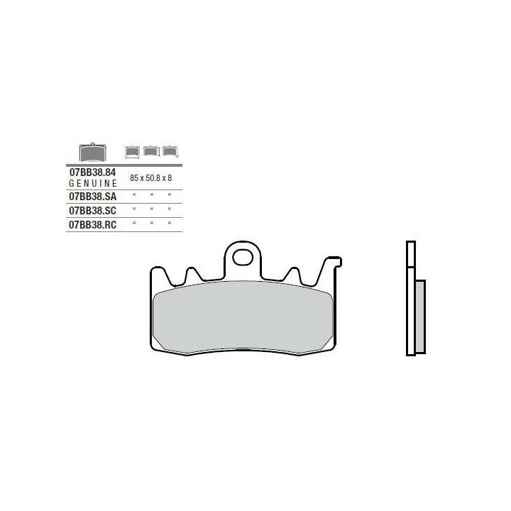 Brembo sinter brake pads 07BB3884