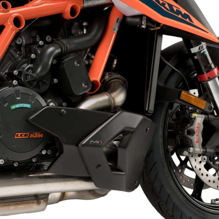 Sabot moteur Puig noir mat (20428J) KTM SUPERDUKE R 20-