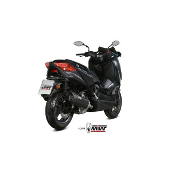 Silencieux Mivv MOVER Inox noir (MV.YA.0001.LV) Yamaha X-Max 300 17-20