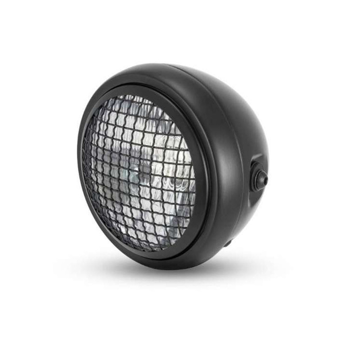 Brazoline SCRAMBLER 2 matte black 165mm motorcycle headlight