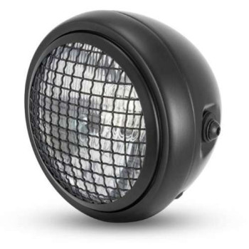 Brazoline SCRAMBLER 2 matte black 165mm motorcycle headlight