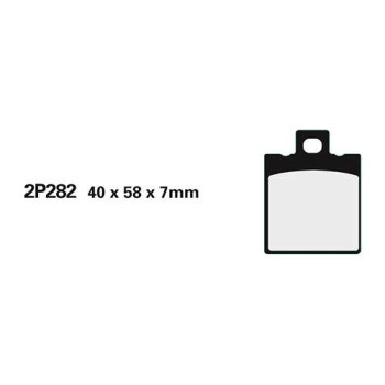 Plaquettes de frein semi-metal Nissin 2P-282GS