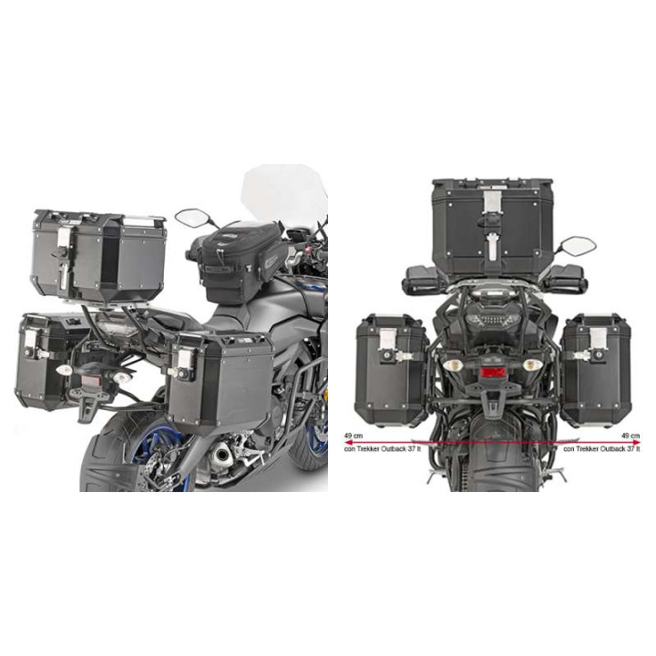 Support valises Givi MONOKEY CAM-SIDE (PL2139CAM) Yamaha MT-09 TRACER 18-